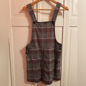 SO plaid jumper dress. Size: S